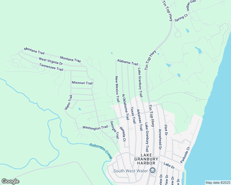 map of restaurants, bars, coffee shops, grocery stores, and more near 6124 New Mexico Trail in Granbury