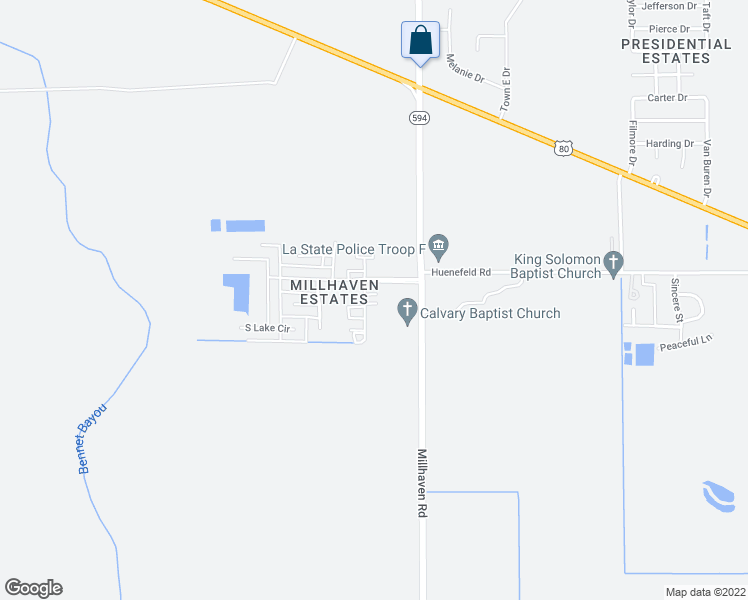 map of restaurants, bars, coffee shops, grocery stores, and more near 1004 Killoden Drive in Monroe