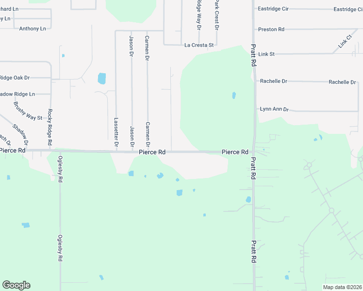 map of restaurants, bars, coffee shops, grocery stores, and more near 1123 Pierce Road in Red Oak