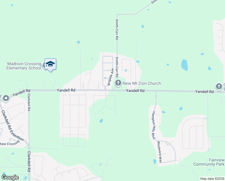 map of restaurants, bars, coffee shops, grocery stores, and more near 425 Yandell Rd in Canton