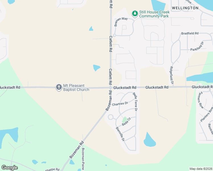 map of restaurants, bars, coffee shops, grocery stores, and more near 105 Catlett Road in Madison