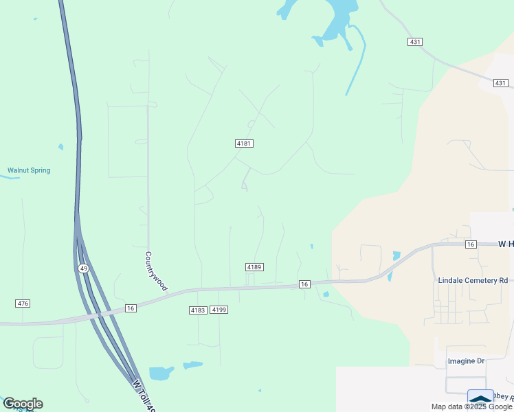 map of restaurants, bars, coffee shops, grocery stores, and more near 18045 Loring Lane in Lindale