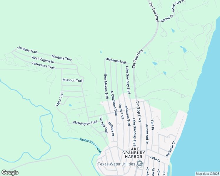 map of restaurants, bars, coffee shops, grocery stores, and more near 6113 North Oklahoma Trail in Granbury