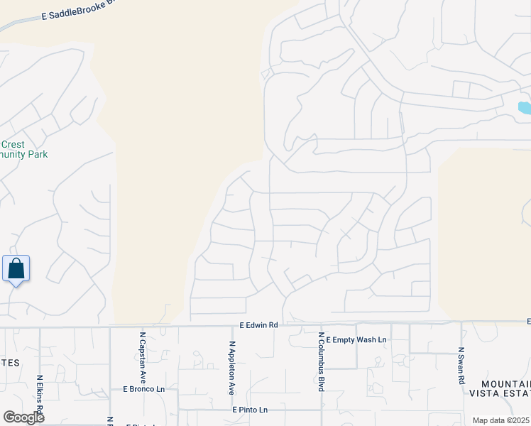 map of restaurants, bars, coffee shops, grocery stores, and more near 39595 South Hollywood Way in Tucson