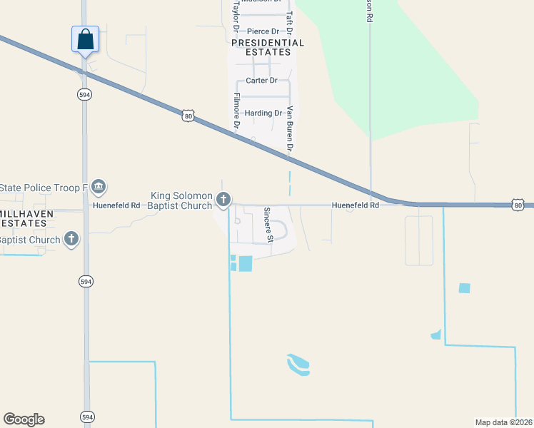 map of restaurants, bars, coffee shops, grocery stores, and more near 228-298 Sincere St in Monroe