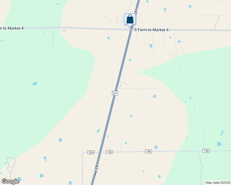 map of restaurants, bars, coffee shops, grocery stores, and more near 20650 U.S. 281 in Lipan