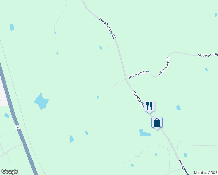 map of restaurants, bars, coffee shops, grocery stores, and more near 128 Horton Road in Flora