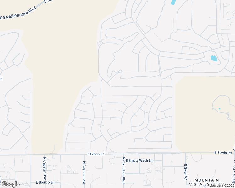 map of restaurants, bars, coffee shops, grocery stores, and more near 62244 East Northwood Road in Tucson