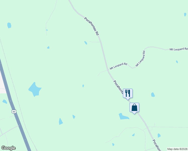 map of restaurants, bars, coffee shops, grocery stores, and more near 128 Horton Road in Flora