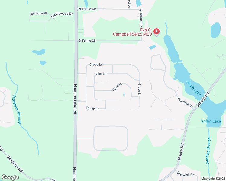 map of restaurants, bars, coffee shops, grocery stores, and more near 114 Pond Drive in Kathleen
