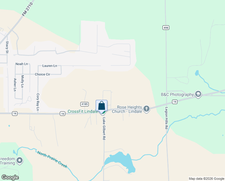 map of restaurants, bars, coffee shops, grocery stores, and more near 12702 Farm to Market 16 in Lindale