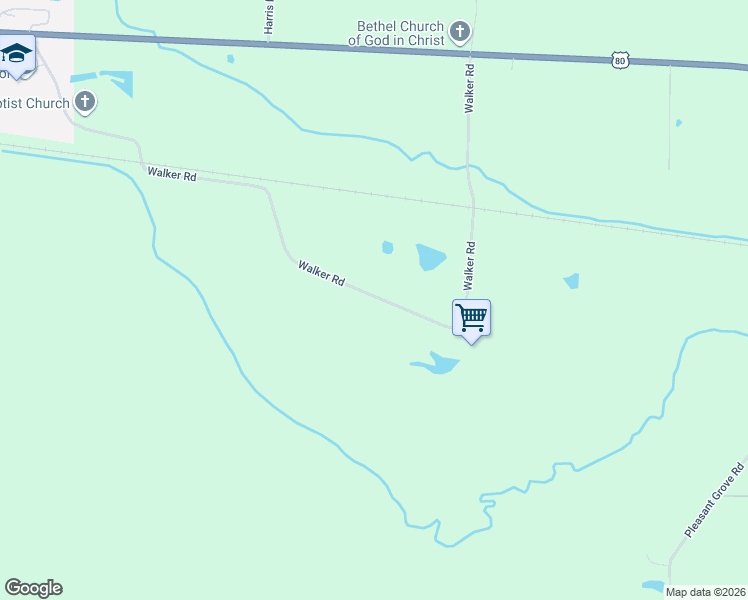 map of restaurants, bars, coffee shops, grocery stores, and more near 578 Walker Road in Choudrant