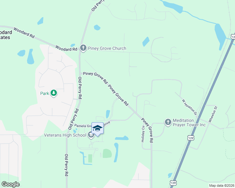 map of restaurants, bars, coffee shops, grocery stores, and more near Pamela Greenway Drive in Kathleen
