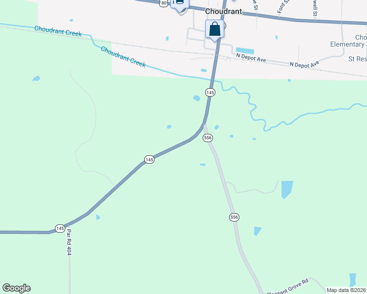 map of restaurants, bars, coffee shops, grocery stores, and more near 4183 Louisiana 145 in Choudrant