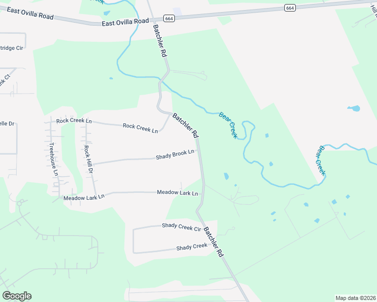 map of restaurants, bars, coffee shops, grocery stores, and more near 801 Shady Brook Lane in Red Oak