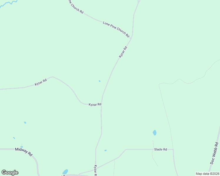 map of restaurants, bars, coffee shops, grocery stores, and more near 581 Kyzar Road in Lena