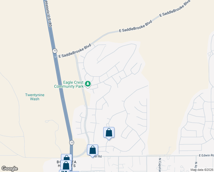 map of restaurants, bars, coffee shops, grocery stores, and more near 60579 Flank Strap Drive in Saddlebrooke