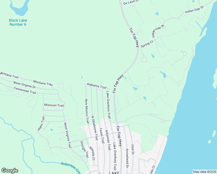 map of restaurants, bars, coffee shops, grocery stores, and more near 6217 Arkansas Trail in Granbury