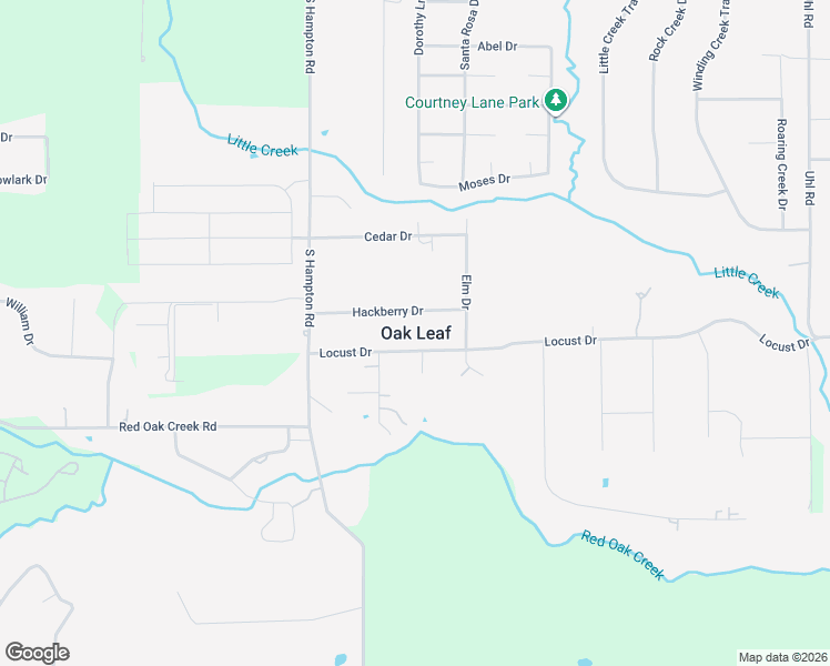 map of restaurants, bars, coffee shops, grocery stores, and more near in Oak Leaf