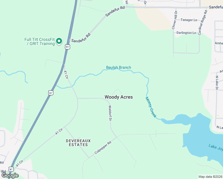 map of restaurants, bars, coffee shops, grocery stores, and more near 103 Woody Drive in Perry