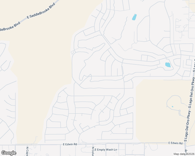 map of restaurants, bars, coffee shops, grocery stores, and more near 62399 East Rangewood Drive in Tucson