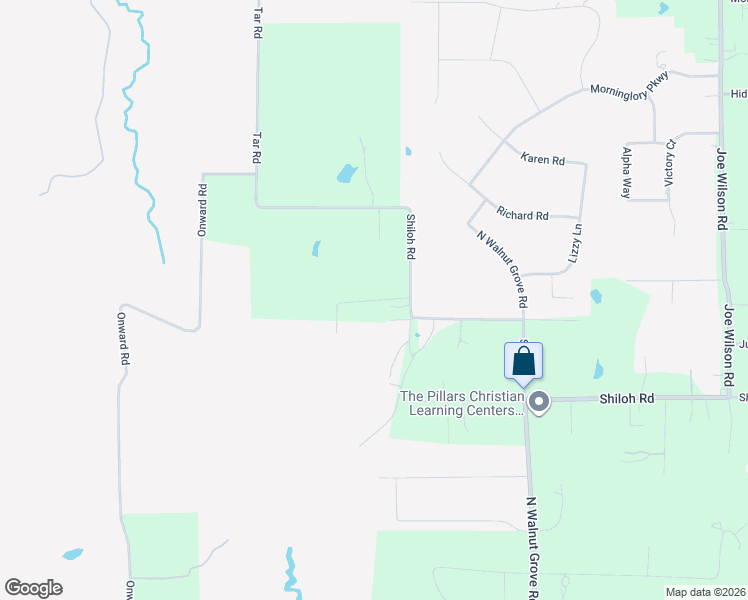 map of restaurants, bars, coffee shops, grocery stores, and more near 3810 Shiloh Road in Midlothian