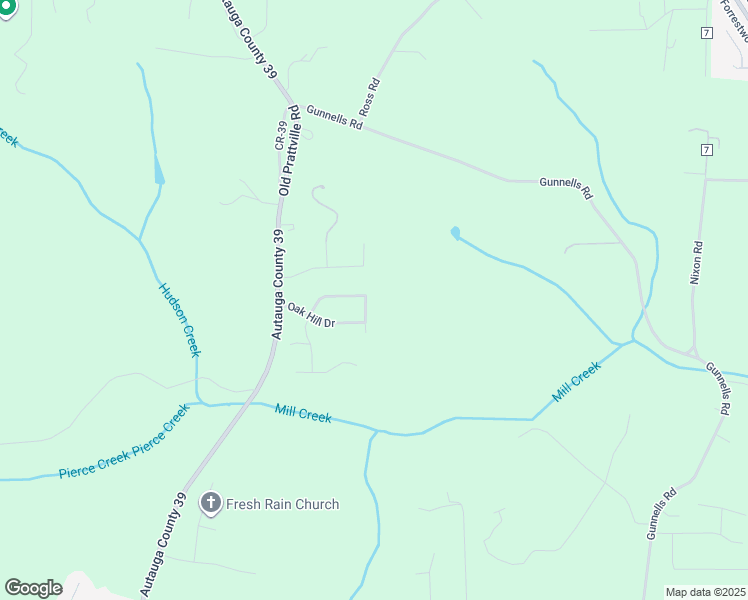map of restaurants, bars, coffee shops, grocery stores, and more near 100 Oak Hill Court in Deatsville