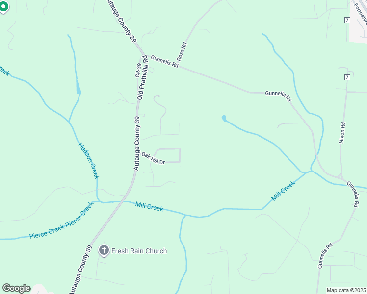 map of restaurants, bars, coffee shops, grocery stores, and more near 100 Oak Hill Court in Deatsville