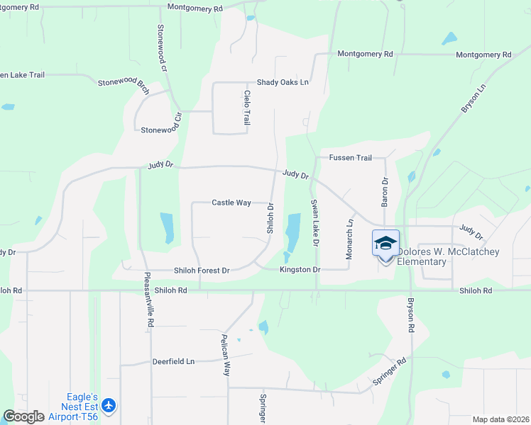 map of restaurants, bars, coffee shops, grocery stores, and more near 3531 Shiloh Trail in Midlothian