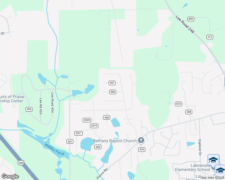 map of restaurants, bars, coffee shops, grocery stores, and more near 86 Lee Road 0556 in Phenix City