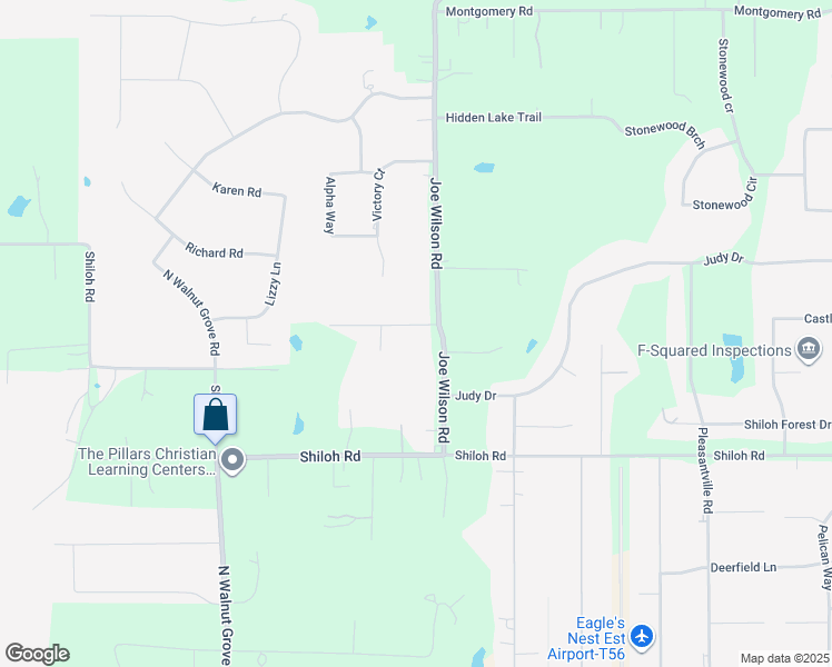 map of restaurants, bars, coffee shops, grocery stores, and more near 3591 Joe Wilson Road in Midlothian
