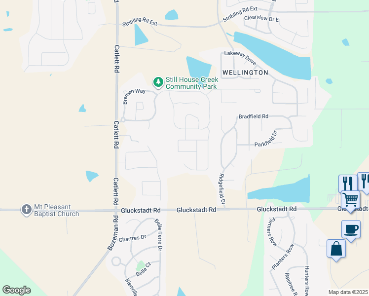 map of restaurants, bars, coffee shops, grocery stores, and more near 133 Owen Street in Madison