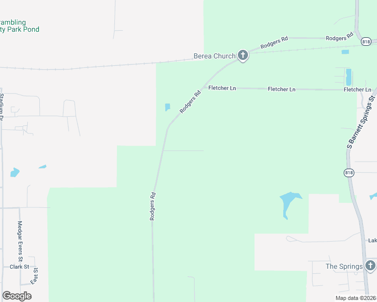 map of restaurants, bars, coffee shops, grocery stores, and more near 521-553 Rodgers Road in Ruston