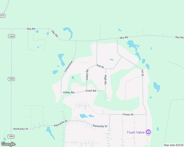 map of restaurants, bars, coffee shops, grocery stores, and more near 9700 Valley Road in Joshua
