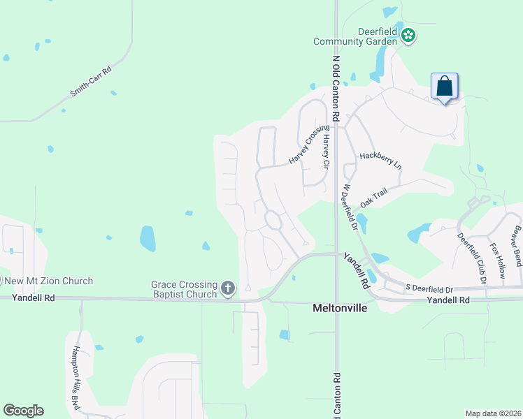 map of restaurants, bars, coffee shops, grocery stores, and more near 132 Harvey Crossing in Canton