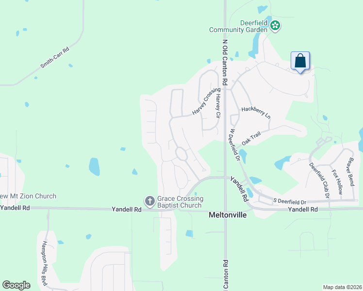 map of restaurants, bars, coffee shops, grocery stores, and more near 132 Harvey Crossing in Canton