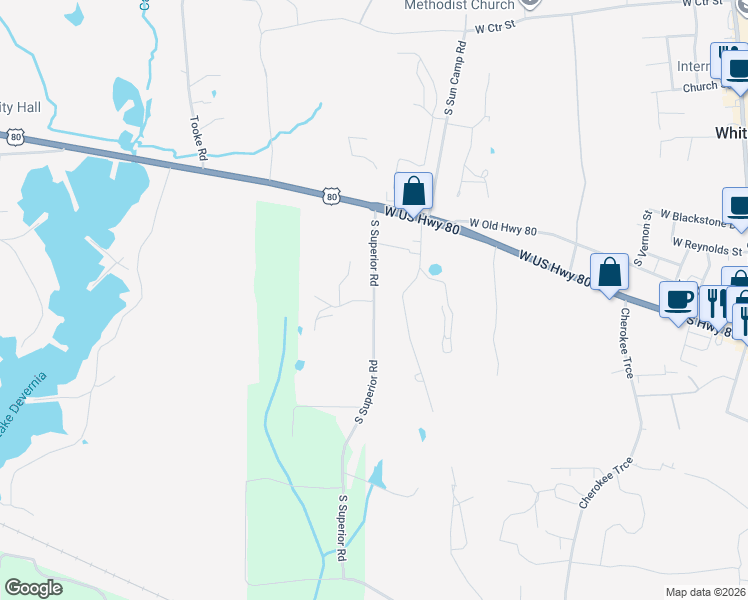 map of restaurants, bars, coffee shops, grocery stores, and more near 783 South Superior Road in Clarksville City