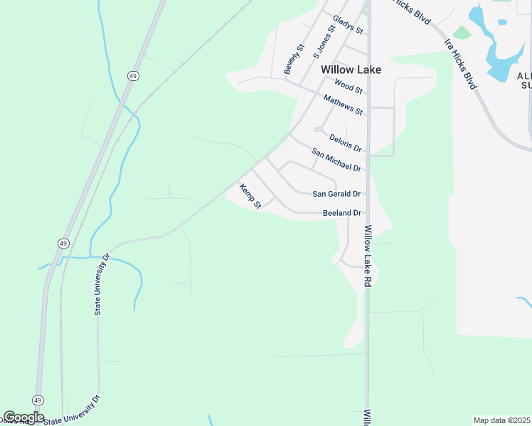 map of restaurants, bars, coffee shops, grocery stores, and more near 57 Kemp Street in Fort Valley