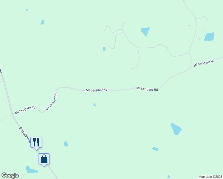 map of restaurants, bars, coffee shops, grocery stores, and more near 302 Mount Leopard Road in Flora