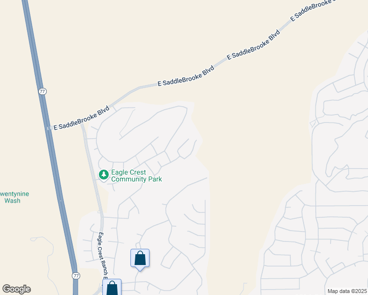 map of restaurants, bars, coffee shops, grocery stores, and more near 60973 Cantle Court in Tucson
