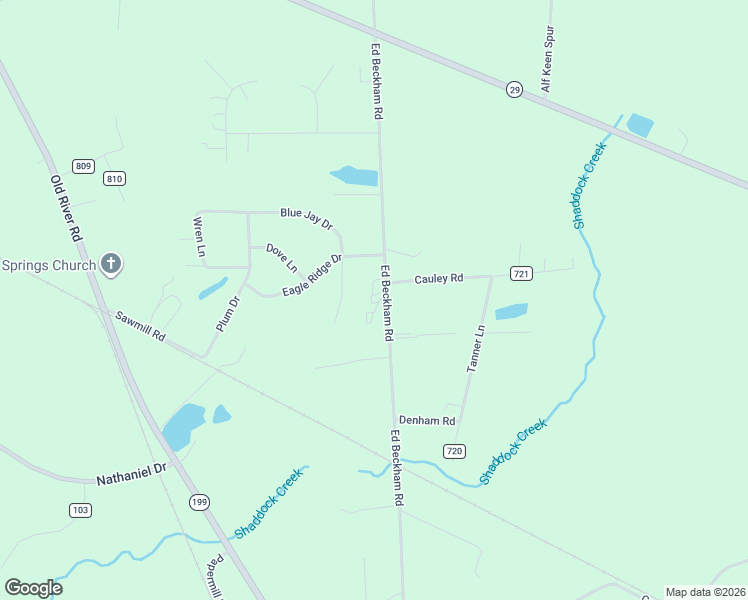 map of restaurants, bars, coffee shops, grocery stores, and more near 515 Ed Beckham Road in East Dublin