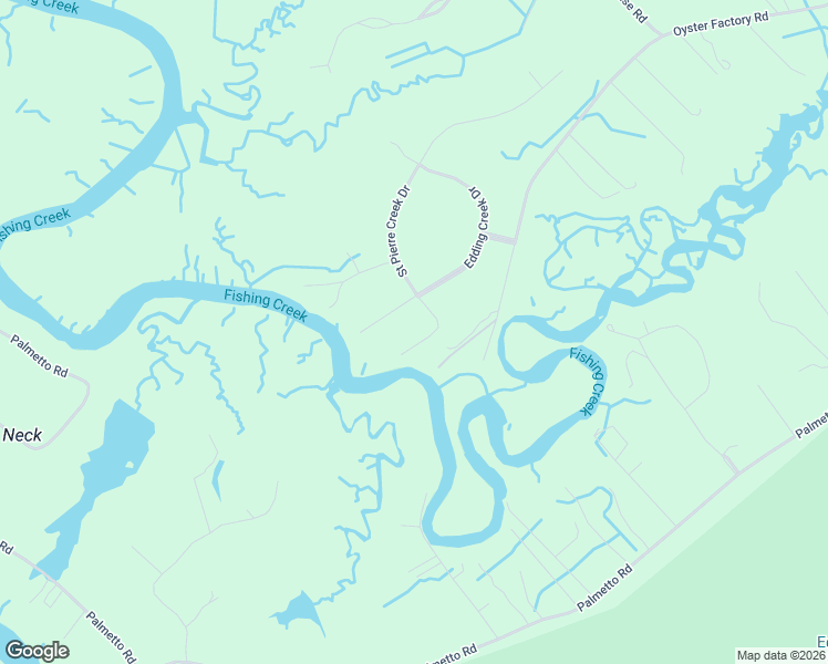 map of restaurants, bars, coffee shops, grocery stores, and more near 8520 Saint Pierre Creek Drive in Edisto Island