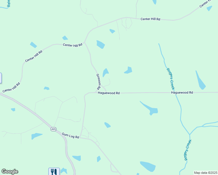 map of restaurants, bars, coffee shops, grocery stores, and more near 6873 Haguewood Road in Bailey