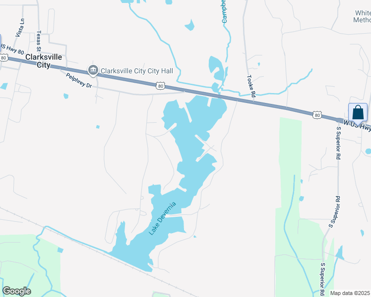 map of restaurants, bars, coffee shops, grocery stores, and more near 532 Watson Road in Longview