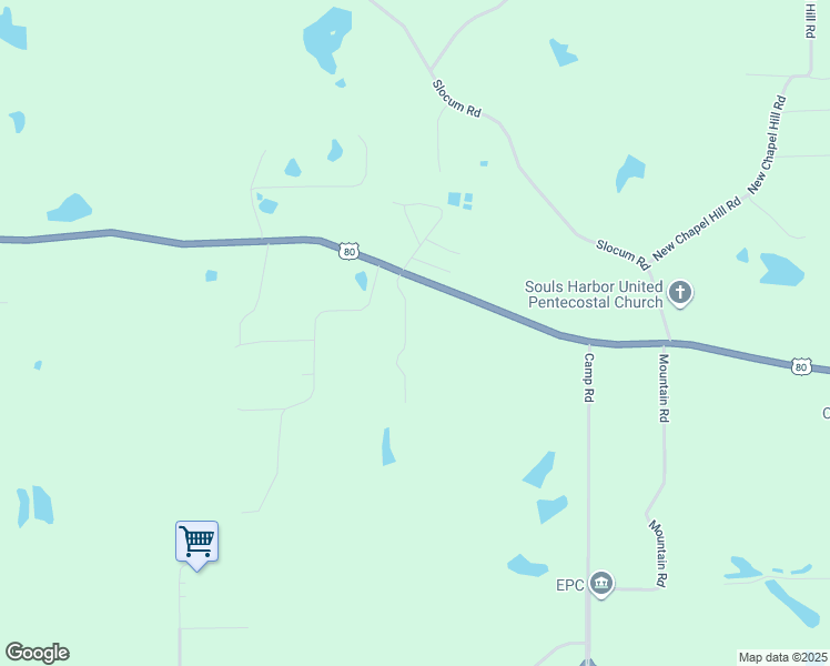 map of restaurants, bars, coffee shops, grocery stores, and more near 127 Patricks Cove in Calhoun