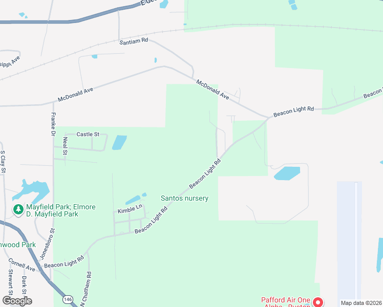 map of restaurants, bars, coffee shops, grocery stores, and more near 2633 Beacon Light Road in Ruston