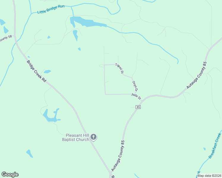 map of restaurants, bars, coffee shops, grocery stores, and more near 1520 Jade Street in Prattville