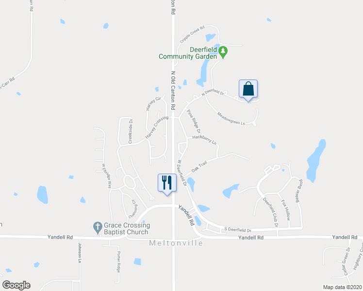 map of restaurants, bars, coffee shops, grocery stores, and more near 810 Planters Point Drive in Canton