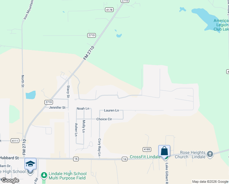 map of restaurants, bars, coffee shops, grocery stores, and more near 13222 Thicket Trail Road in Lindale