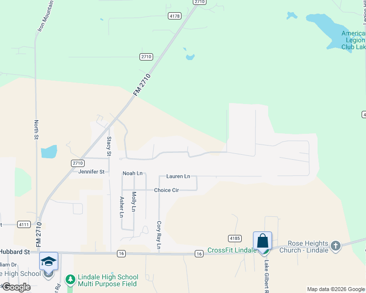map of restaurants, bars, coffee shops, grocery stores, and more near 13222 Thicket Trail Road in Lindale